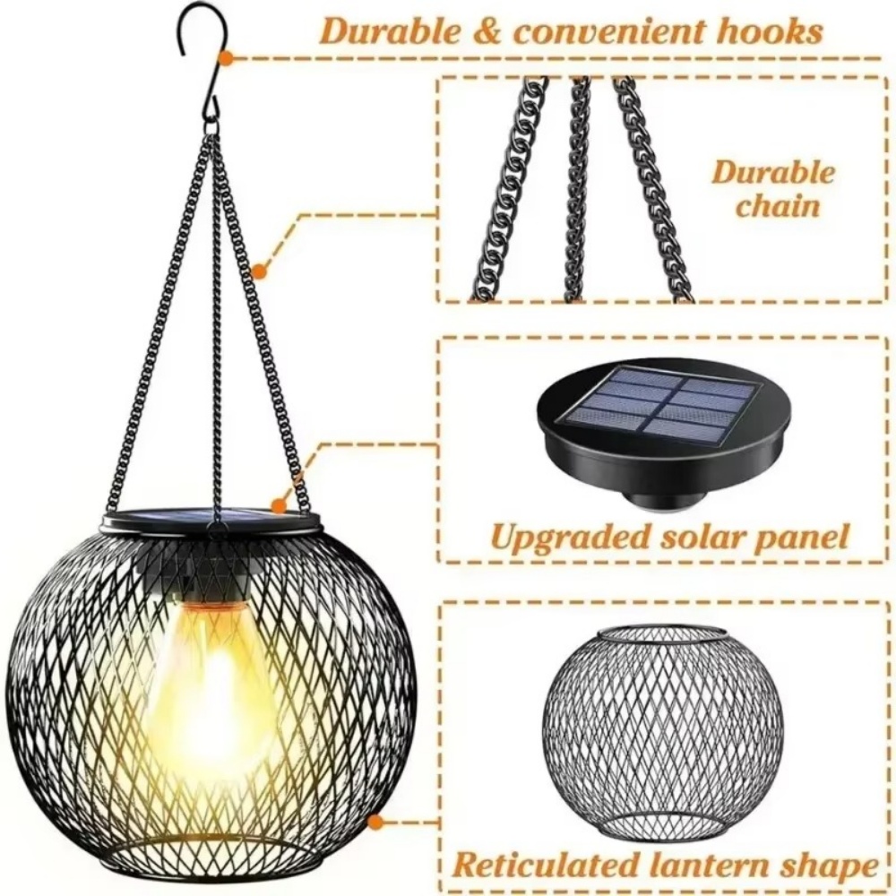 Solar Lantern Iron Art Outdoor - Outdoor Lighting Manufacturers recension och pris