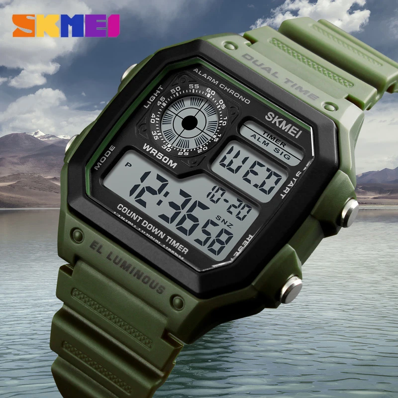 Skmei  Fashion Men PU Strap Mu - Outdoor Lighting Zones recension och pris